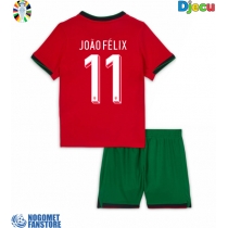 Portugal Joao Felix #11 Domaci Dres za djecu EP 2024 Kratak Rukav (+ Kratke hlače)